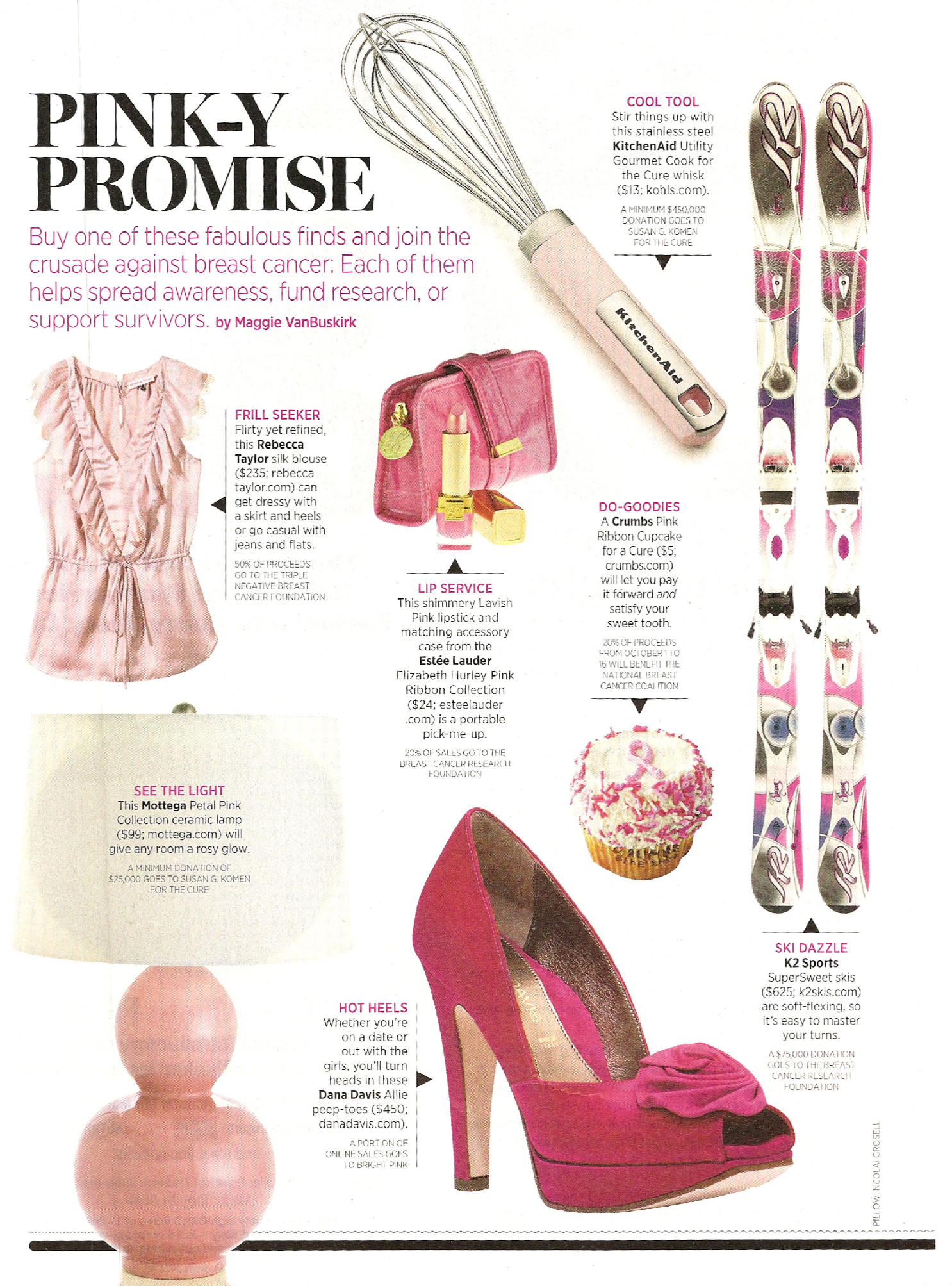 Crumbs Featured in SHAPE MAGAZINE'S PINK-Y PROMISE